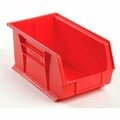 Quantum Storage Systems Hang & Stack Storage Bin, Plastic, Red, 12 PK QUS240RD**